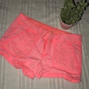 •Neon Coral Shorts•